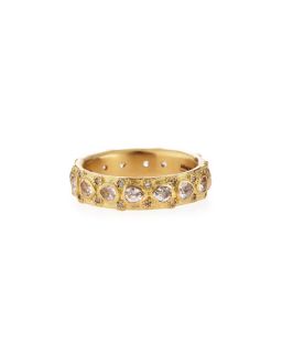 Armenta Old World Champagne Diamond Stackable Eternity Ring