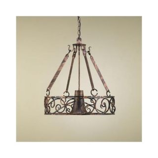 Hi Lite Authentic Iron Oval Hanging Pot Rack with 2 Lights