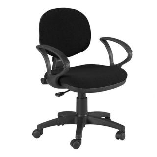 Martin Stanford Black Rolling Padded Desk height Office Chair