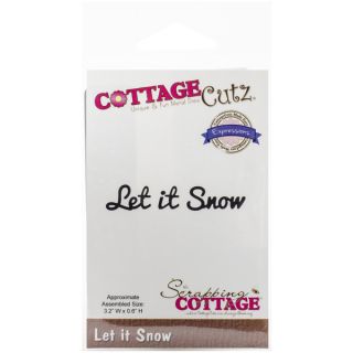 CottageCutz Expressions Die Let It Snow