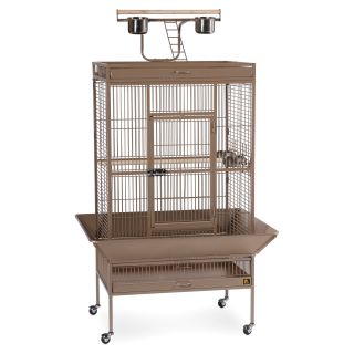 Prevue Pet Products Select Series Wrought Iron Parrot Cage   Coco Brown   Bird Cages