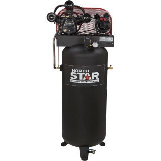 NorthStar Electric Air Compressor — 5 HP, 60-Gallon Vertical Tank  60   79 Gallon Air Compressors