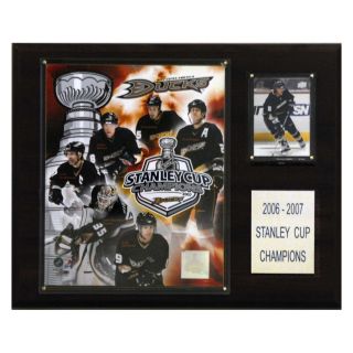 NHL 12 x 15 in. Ducks 2006 07 Stanley Cup Champions Plaque   NHL Clocks & Wall Art