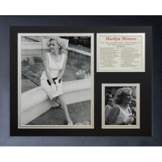 Marilyn Monroe Fountain Framed Photo Collage by Legends Never Die