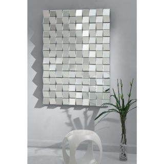 Upton Home Diamante Mirrored Squares Wall Sculpture