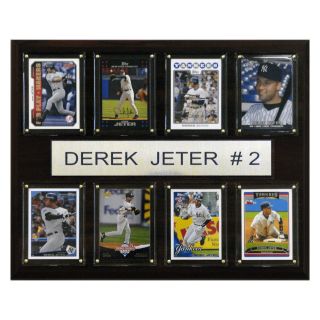 MLB 12 x 15 in. Derek Jeter New York Yankees 8 Card Plaque   Collectible Wall Art & Photography