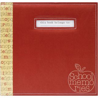School Memories Scrapbook 12X12 Red Apple   Shopping   Top