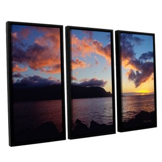 Last Light Over Bali Hai by Kathy Yates 3 Piece Framed Photographic