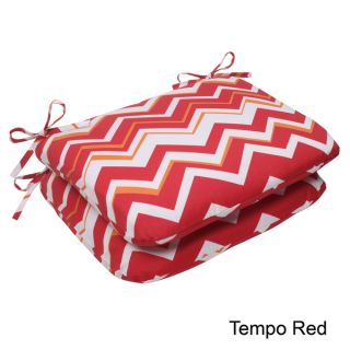 Pillow Perfect Tempo Polyester Rounded Outdoor Seat Cushions (Set of 2