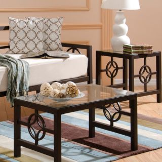 In Style Furnishings Medallion Coffee Table Set