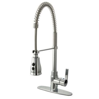 Elements of Design Continental Single Handle Pull Down Kitchen Faucet