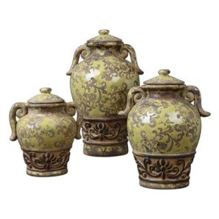 Uttermost Gian Containers   Set of 3   Canisters & Bottles