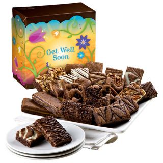 Fairytale Brownies Get Well Soon Sprite 24 Brownie Gift Box   Gift Baskets by Occasion