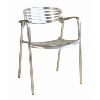 MaxMod Aluminum Dining Chair in Aluminum
