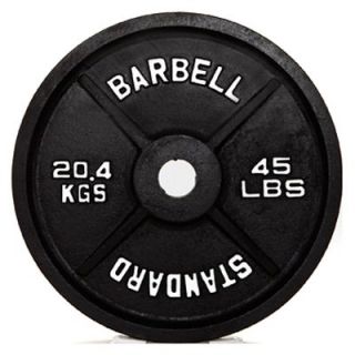 USA Sports by Troy Barbell Black Olympic Weight Plate   Weight Plates