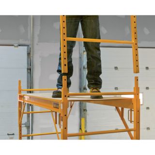 Metaltech Multipurpose 18ft. Maxi Square Triple Baker-Style Scaffold Tower Package — 1,000-Lb. Capacity, Model# I-T3CISC  Scaffolding