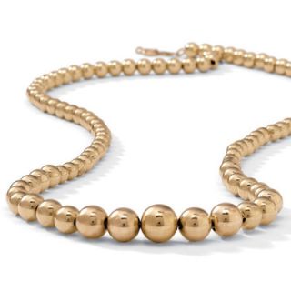 Palm Beach Jewelry Gold Beaded Necklace