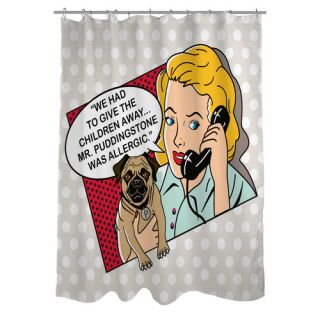 Doggy Decor Mr. Puddingstone Shower Curtain