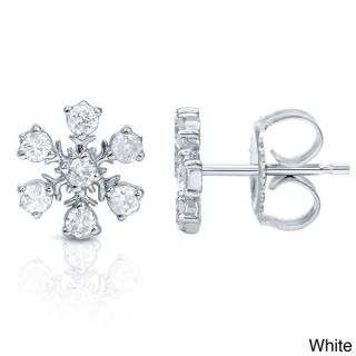 Auriya 10k Gold Diamond Snowflake Earrings (H I, I1 I2)  