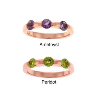 Beverly Hills Charm 14k Gold/ Silver Amethyst or Peridot Stackable