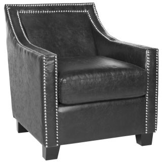Safavieh Leandro Arm Chair in Antique Black