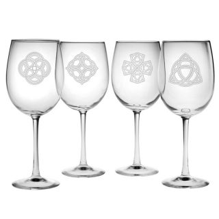 Celtic Knots 19 ounce Wine Glass (Set of 4)