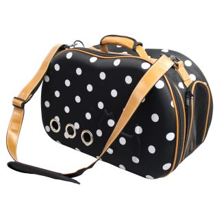 Pet Life Fashion Dotted Venta Shell Collapsible Military Grade Designer Pet Carrier   Dog Carriers