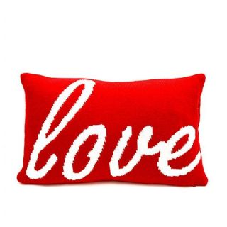 Love Oblique Patchwork Feather Filled Throw Pillow