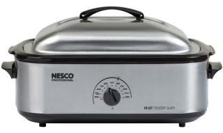 Nesco 4818 25PR 18 qt. Professional Roaster Oven   Stainless Steel   Roaster Ovens