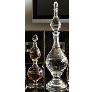 Global Views Double Glass Whiskey Decanter   Decanters