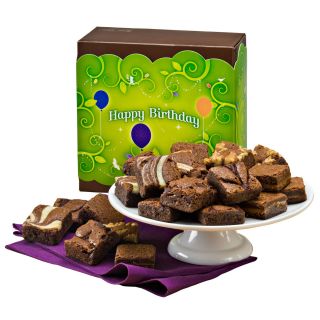 Fairytale Brownies Birthday Morsel 24 Brownie Gift Box   Gift Baskets by Occasion
