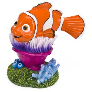 Penn Plax Finding Nemo On Anemone 4 in. Aquarium Ornament   Aquarium Plants & Decorations