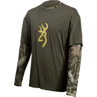 Browning Camo Layered Long Sleeve T-Shirt