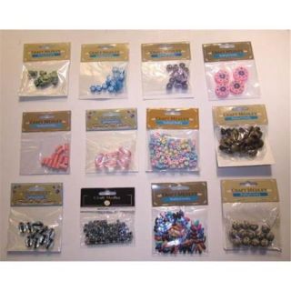 Bulk Buys Assorted Craft Beads for Beading & Jewelry   Case of 144
