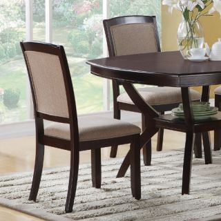 Monarch Specialties Yorktown Upholstered Dining Chairs   Set of 2   Dining Chairs