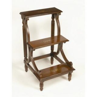 AA Importing 3 Step Wood Library Step Stool