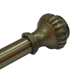 Pumpkin Tension Shower Rod  Rubbed Bronze by Elegant Home Fashions