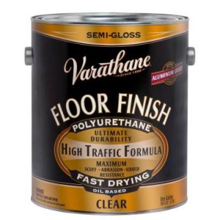 Varathane 1 gal. Clear Semi Gloss 275 VOC Oil Based Floor Finish Polyurethane (Case of 2) 242607