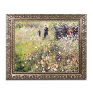Trademark Fine Art 16 in. x 20 in. "Summer Landscape" by Pierre Auguste Renoir Framed Printed Canvas Wall Art BL0363 G1620F