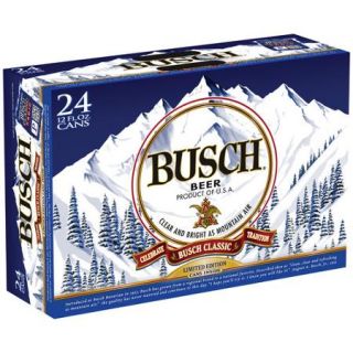 Busch Beer, 12 fl oz, 24 pack