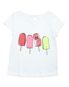 Milly Minis Popsicle Short Sleeve Tee, Sizes 8 10