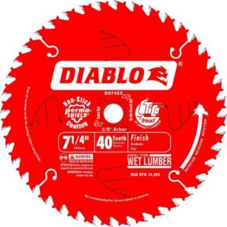Diablo 7 1/4 in. x 40 Tooth Finish Saw Blade D0740R