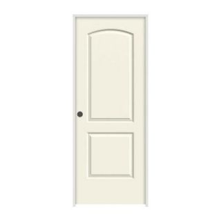 JELD WEN 36 in. x 80 in. Molded Continental French Vanilla 2 Panel Smooth Hollow Core Composite Single Prehung Interior Door THDJW137000650