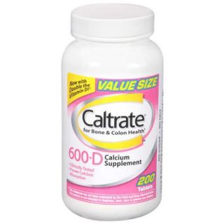 Caltrate 600+D Plus Minerals Calcium Supplement, 200ct