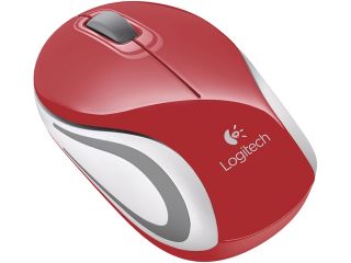 Logitech M187 910 002732 Red 3 Buttons 1 x Wheel USB RF Wireless Advanced Optical Tracking 1000 dpi Mouse