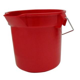 Rubbermaid Commercial Products Brute 14 Qt. Red Round Bucket FG261400RED