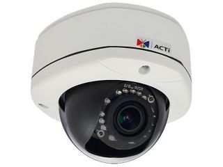 ACTi E88 RJ45 1.3MP, Outdoor Dome Camera with D/N, IR,Basic WDR, SLLS, Vari focal Lens