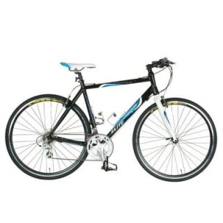 Tour de France Packleader Elite Fitness Bicycle, 700c Wheels, Men's Bike, 43 cm Frame in Black 30843