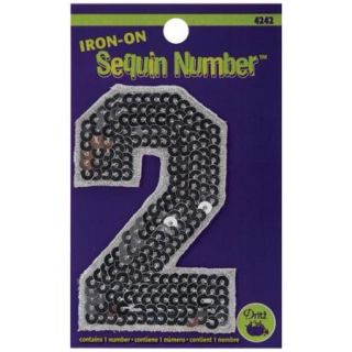 Iron On Sequin Numbers Number 2