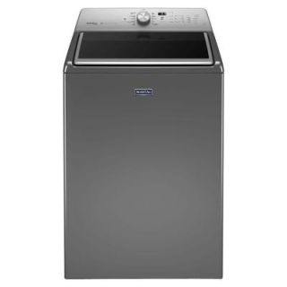 Maytag 5.3 cu. ft. High Efficiency Top Load Washer with Steam in Chrome Shadow, ENERGY STAR MVWB855DC